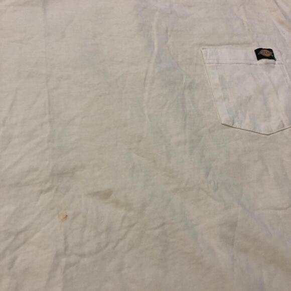 Clean White Dickies Pocket Tee (XL) - Picture 4 of 5